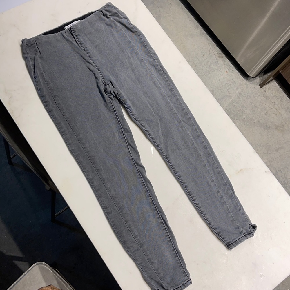 Velvet heart grey denim jeggings size small